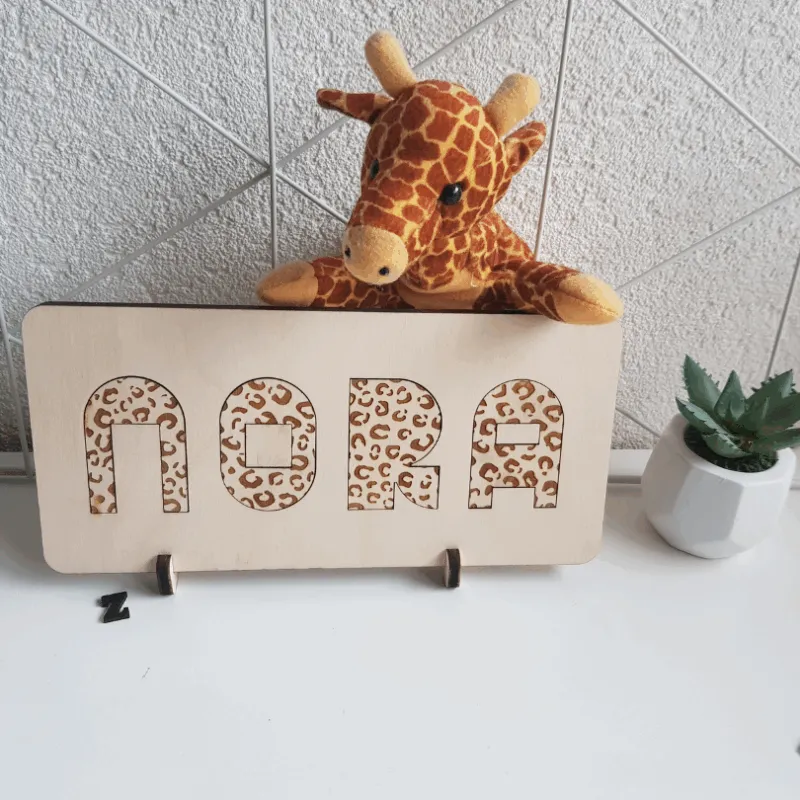 Naampuzzel jungle Luipaard