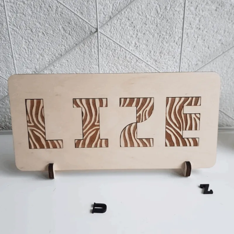 Naampuzzel Jungle Zebra