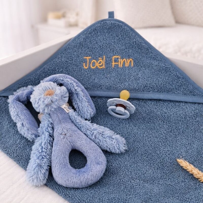 Cadeauset badcape blauw