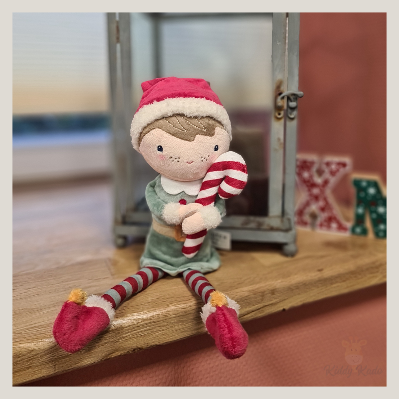 Knuffelpop kerst Jim - Little Dutch