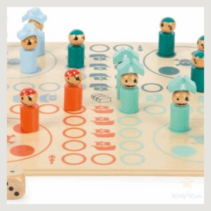 Houten Piraten Ludo (4p) - Small Foot