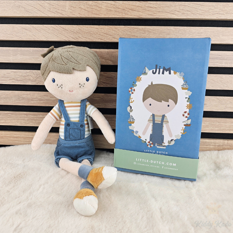 Knuffelpop Jim 35 cm - Little Dutch