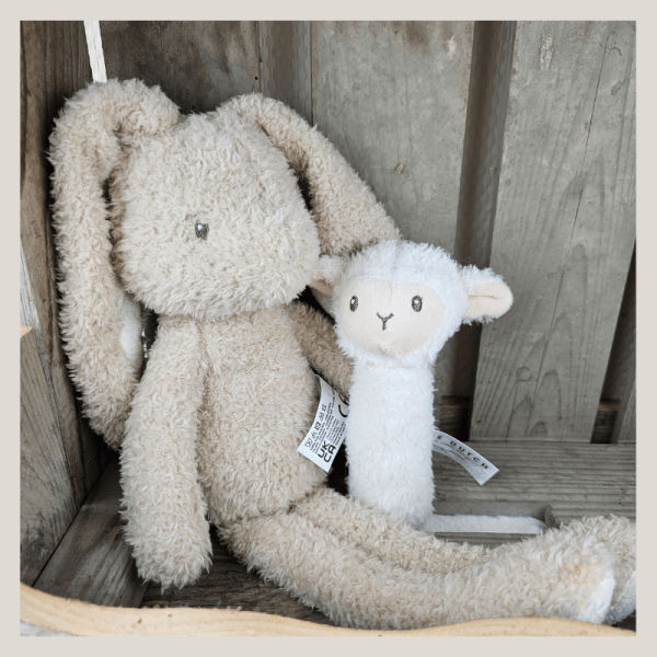 Schaap rammelaar | Knuffel konijn Baby Bunny 32cm