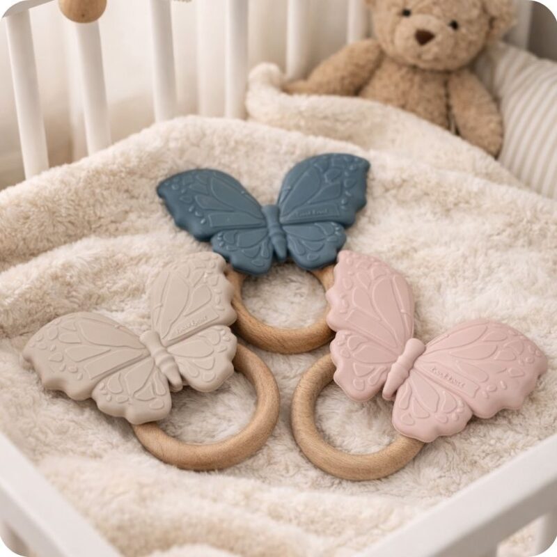 Siliconen Bijtring Vlinder