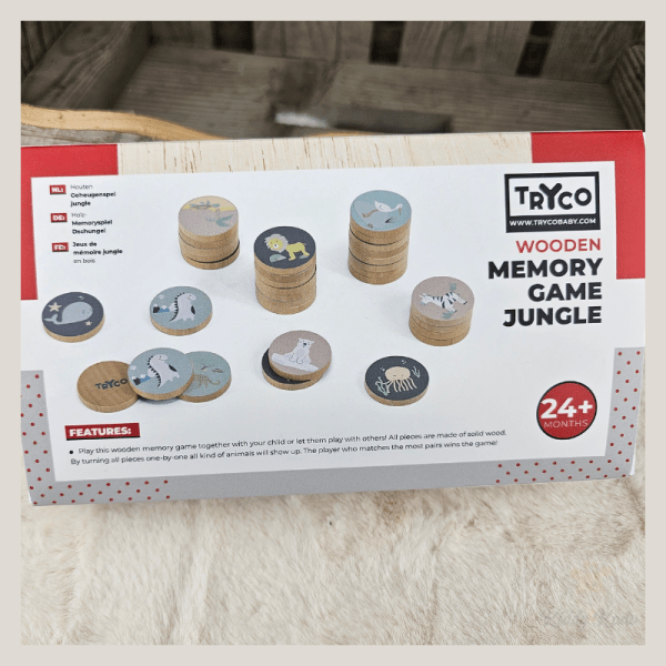 Houten memorie spel Jungle