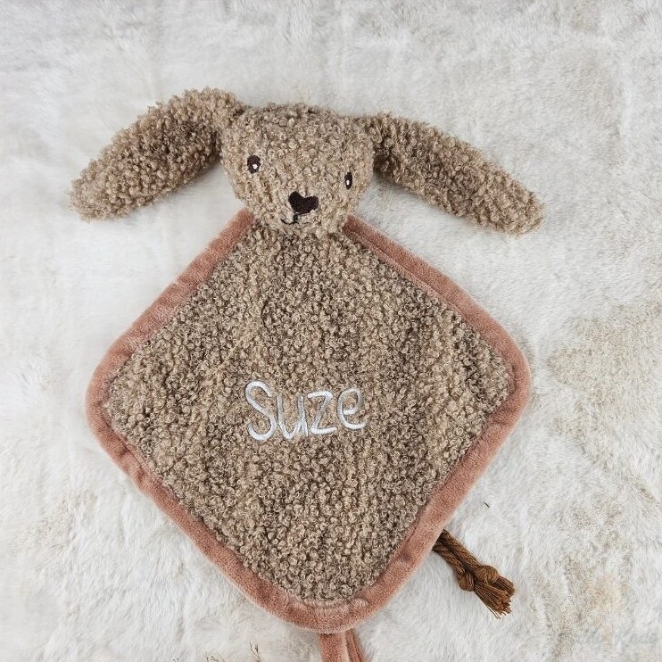 Speendoekje Bunny Riverside met naam geborduurd - Jollein
