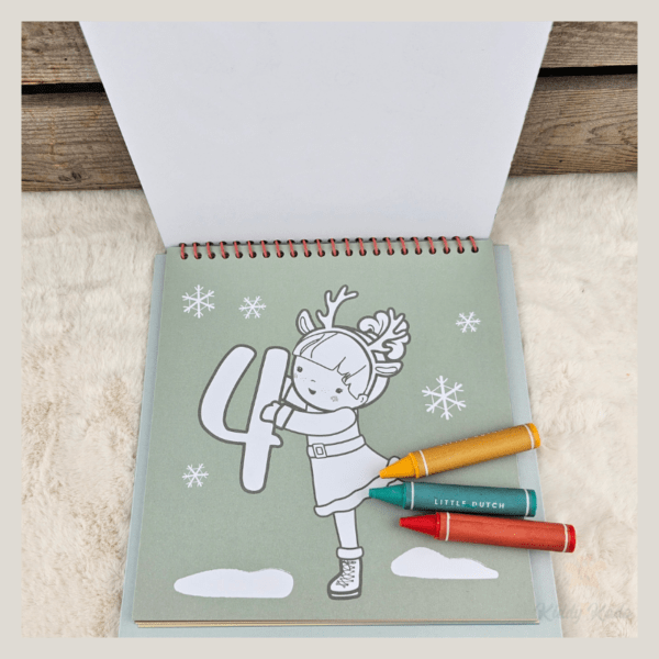 Kleurboek Advent Kalender - Little Dutch