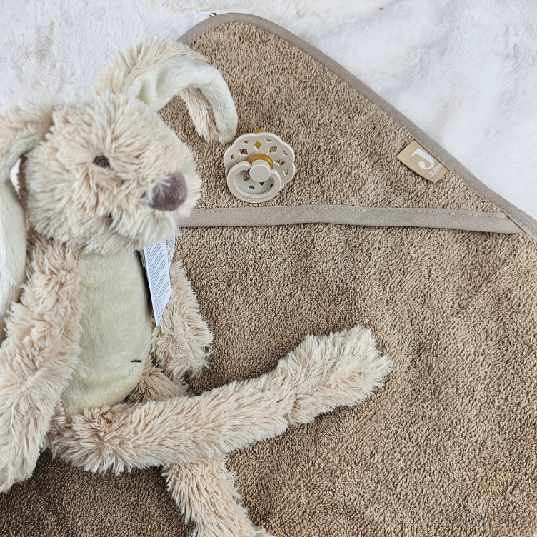 Luxe Cadeauset badcape Biscuit XL