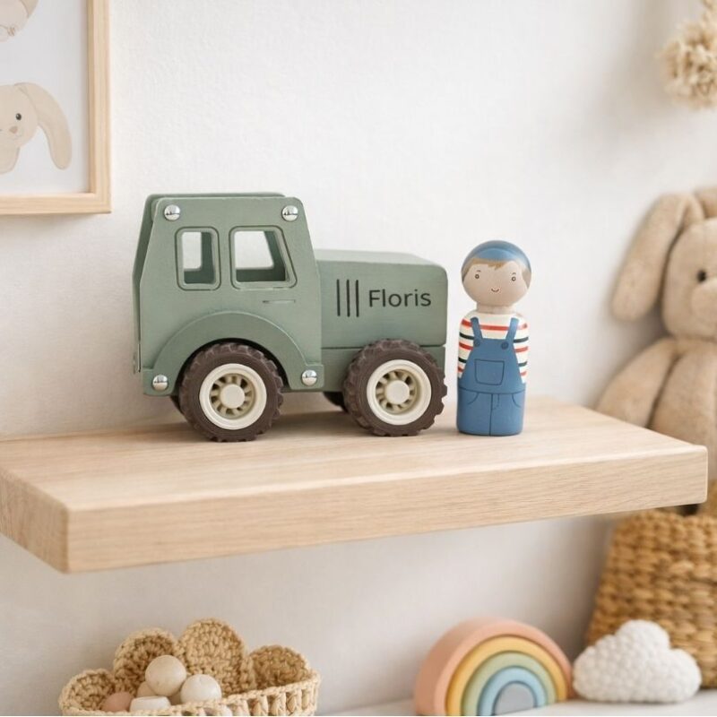 Little Dutch houten Tractor met naam