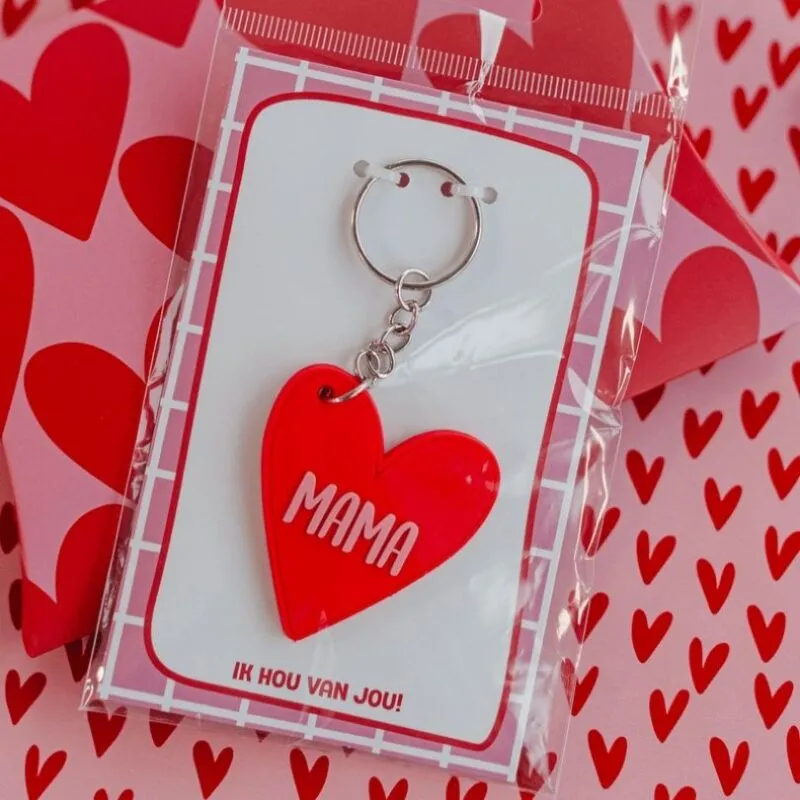 sleutelhanger hart mama